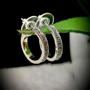 Stunning marcasite earrings! Like new